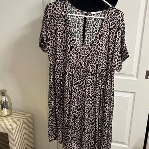 Leopard Print Dress romper